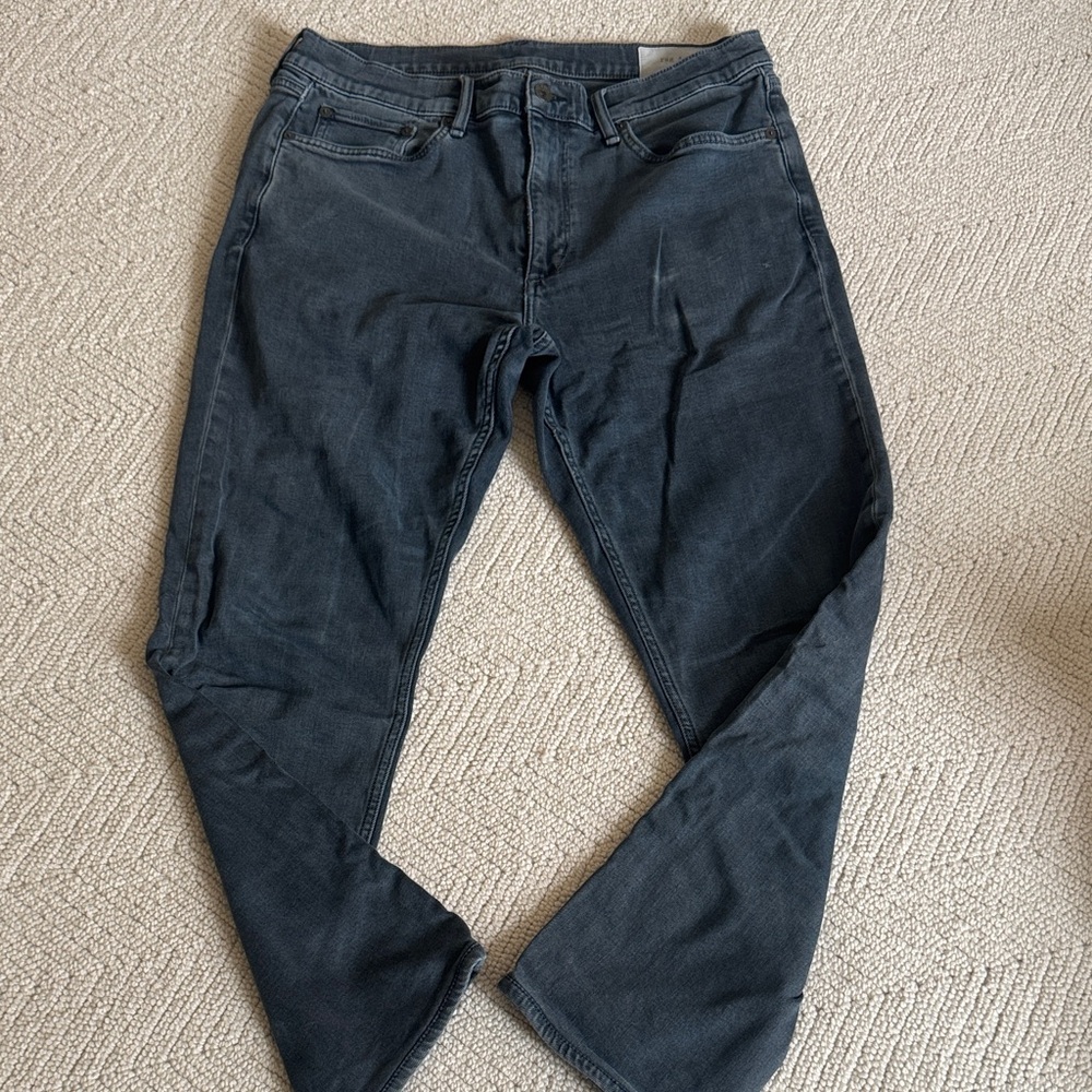rag & bone Men's Slim Jeans in Washed Black